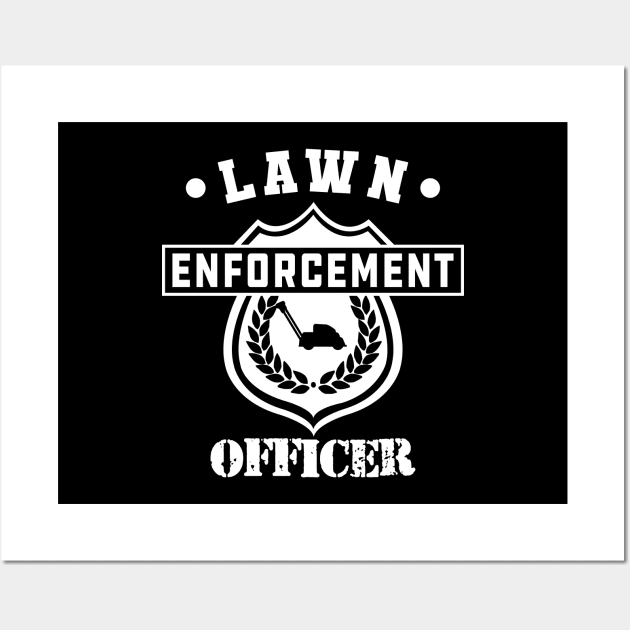 Lawnmower - Lawn enforcement Officer Wall Art by KC Happy Shop